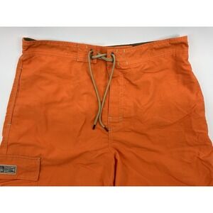 Polo Ralph Lauren Swim Trunks Men M Orange Board Shorts Swimwear Vintage